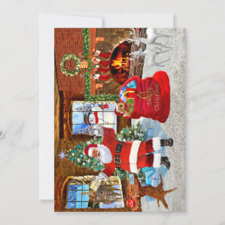 Convites Dia de Natal com Papai Noel