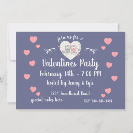 Convites Dia de os namorados das Corujas Adoráveis