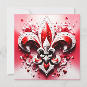 Convites Dia de os namorados Fleur De Lis