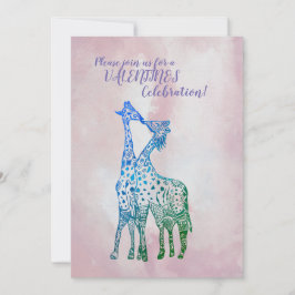 Convites Dia de os namorados Girafas Art
