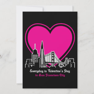 Convites Dia de os namorados na cidade de São Francisco