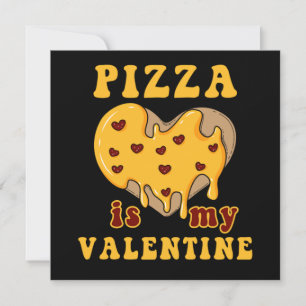 Convites Dia de os namorados Pizza Love Heart Relationship
