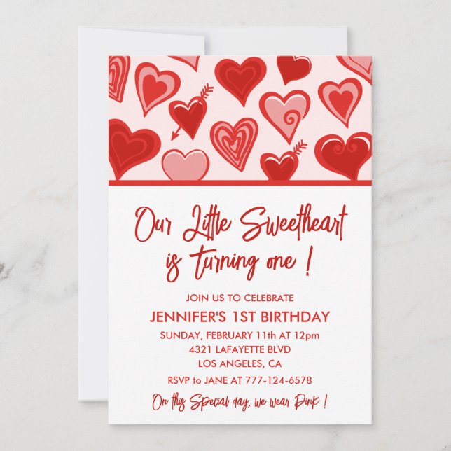 Convites Dia de os namorados primeiro aniversario tornando  (Frente)