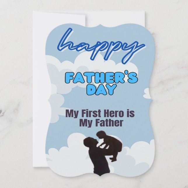 Convites Dia de os pais Feliz (Frente)