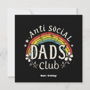 Convites Dia de os pais Retrocedido do Clube de Pais Sociai