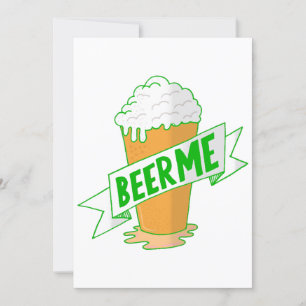 Convites dia de são patrício engraçado me dê cerveja