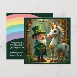 Convites Dia de São Patrício Steampunk Gnome-Leprechaun Uni