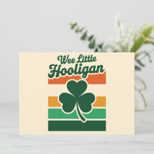 Convites Dia de São Patrício Wee Little Hooligan Engraçado