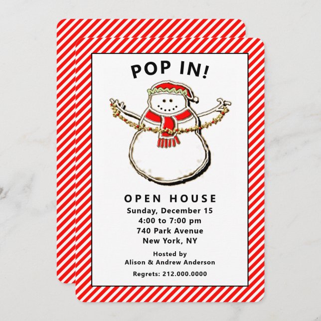 Convites Dia do ano novo (Frente/Verso)