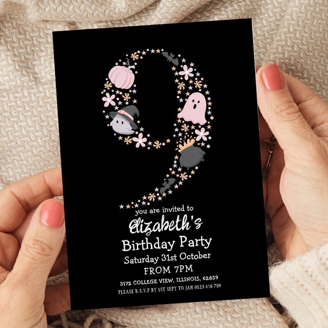 Convites Dia do Dia das Bruxas (Criador carregado)