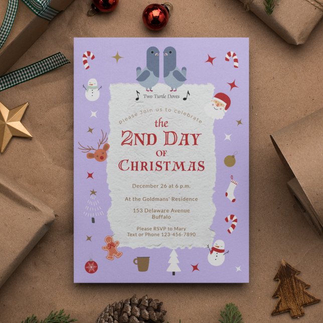 Convites Dia do segundo Retroativo da Festa de Natal Atrasa (Criador carregado)