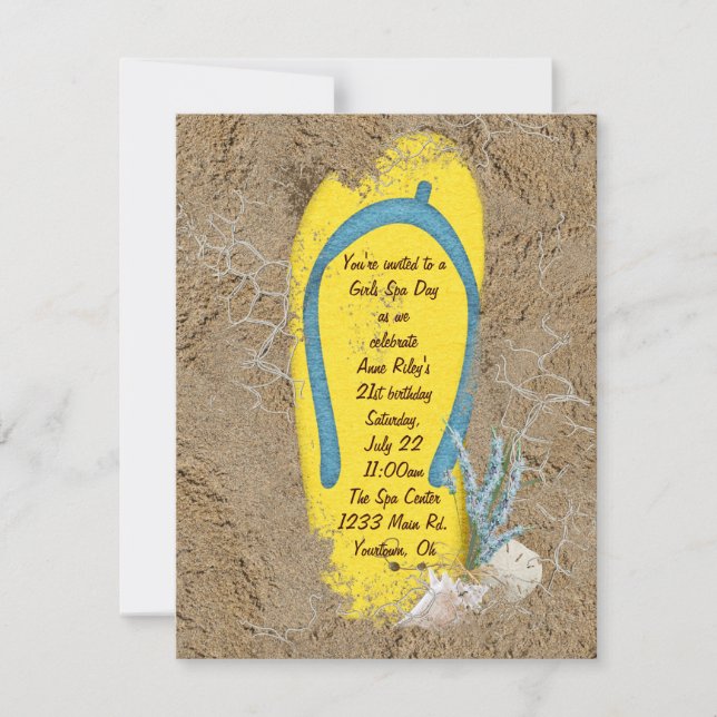 Convites Dia do Spa das Meninas (Frente)