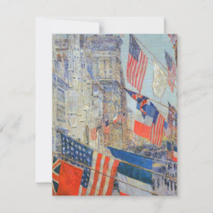 Convites Dia dos Aliados, maio de 1917, por Childe Hassam,