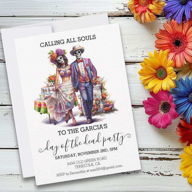 Convites Dia dos Mortos de la Muertos (Criador carregado)