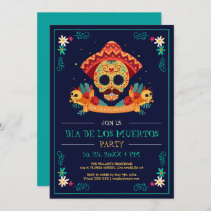 Convites Dia dos Mortos, Dia De Los Muertos, Festa Convidad