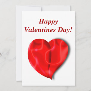 Convites Dia dos namorados! Corações vermelhos brilhantes, 