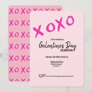 Convites Dia dos Namorados das Amigas XOXO Amigos Festa de 