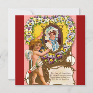 Convites Dia dos namorados do vintage do Cupido