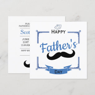 Convites Dia dos pais do Moustache & da coroa