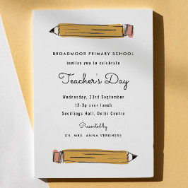 Convites Dia dos Professores do Lápis