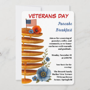 Convites Dia dos Veteranos   Celebração do Café da Manhã co