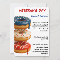 Dia dos Veteranos | Celebração Social de Donuts