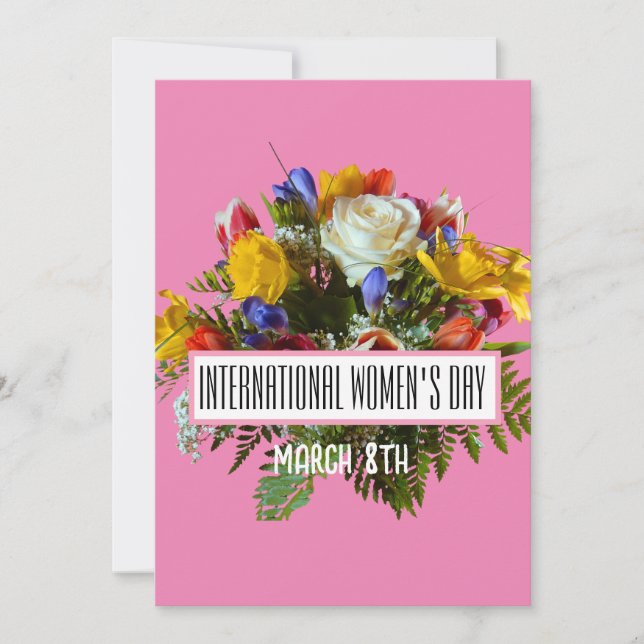 CONVITES DIA INTERNACIONAL DA MULHER 8 DE MARÇO (Frente)