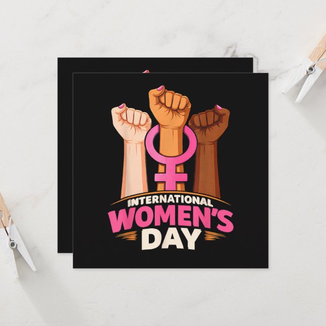 Convites Dia Internacional da Mulher 8 de Março (Frente/Verso In Situ)