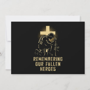 Convites Dia Memorial Lembrando Nosso Fallen Heroes Fé US F