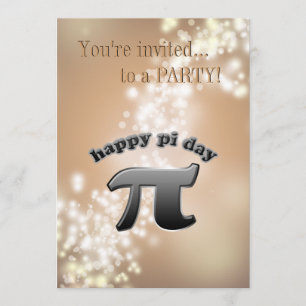Convites Dia Nacional do Pi  Símbolo Pi para Nerd 14 de mar