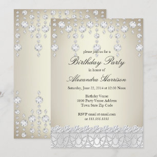 Convites Diamante de prata de cristal bonito do Sepia da