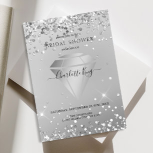 Convites Diamante Elegante Einladung