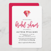 Diamante Rosa| Chá de panela De Gem De Aquarela