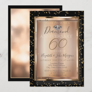 Convites Diamantes Festive Chic, Quadro Casamento Aniversár