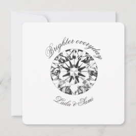 Convites Diamond Classic Round Brighter together 2026 - 