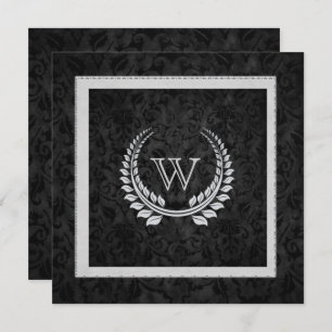 Convites Diamond Laurel Leaf com Monograma