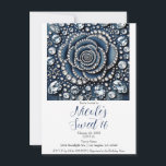 Convites Diamond Rosa e Denim Glam Sweet 16 Festa de aniver<br><div class="desc">Preencha com suas informações.</div>