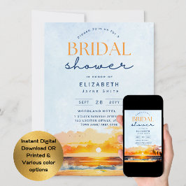 Convites Dias de Balança | Chá de panela Tropical Sunset Be