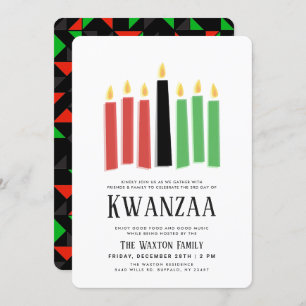 Convites Dias de Kwanzaa   Evento de Parte