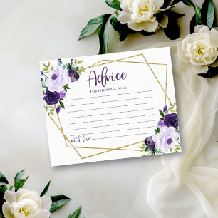 Convites Dicas para a Noiva em Chuveiro Nupcial de Flores D