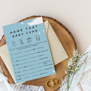 Convites Diga a essa canção de bebê Gam mínima de chá de fr