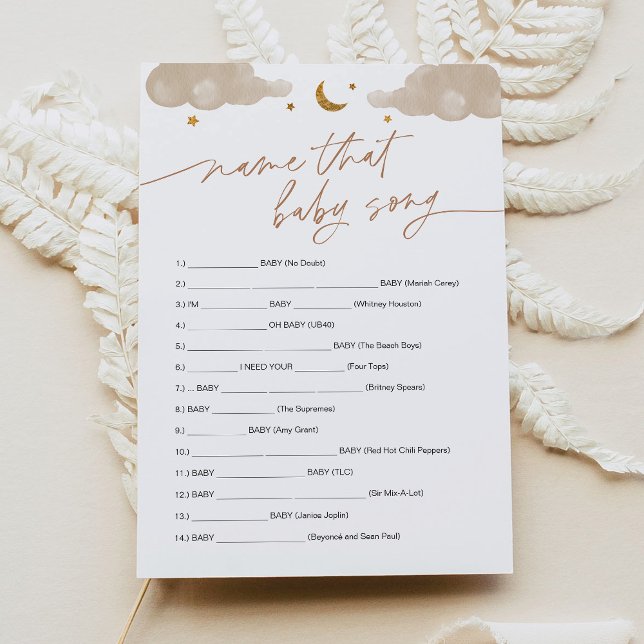 Convites Diga Que Jogo De Música Bebê Grita Pequena Estrela (Criador carregado)