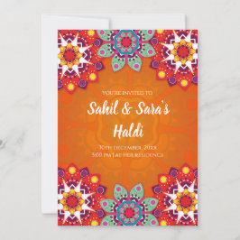 Convites digitais de Haldi e convites de casamento