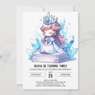 Convites Digital Royal Princess Birthday