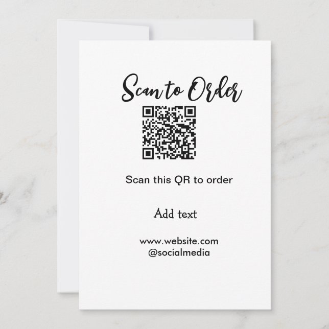Convites Digitalizar para fazer a varredura do código QR ad (Frente)