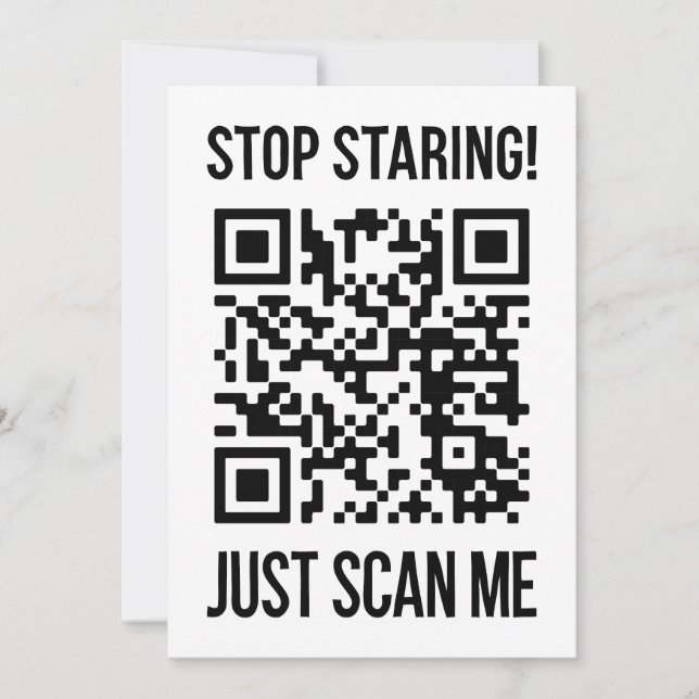 Convites Digitalize-me o código QR para um impulso motivaci (Frente)