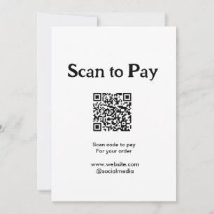 Convites Digitalize para pagar pelo código QR do pedido adi