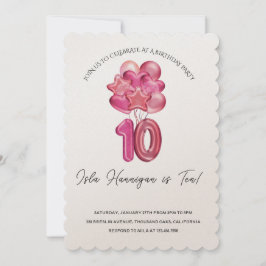 Convites Dígitos duplos Bash de aniversário