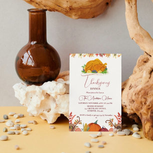 Convites Dineer de Ação de Graças queda Pumpkin na Turquia