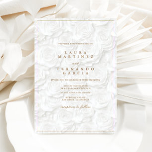 Convites Dinheiro Antigo Floral Casamento Marfim